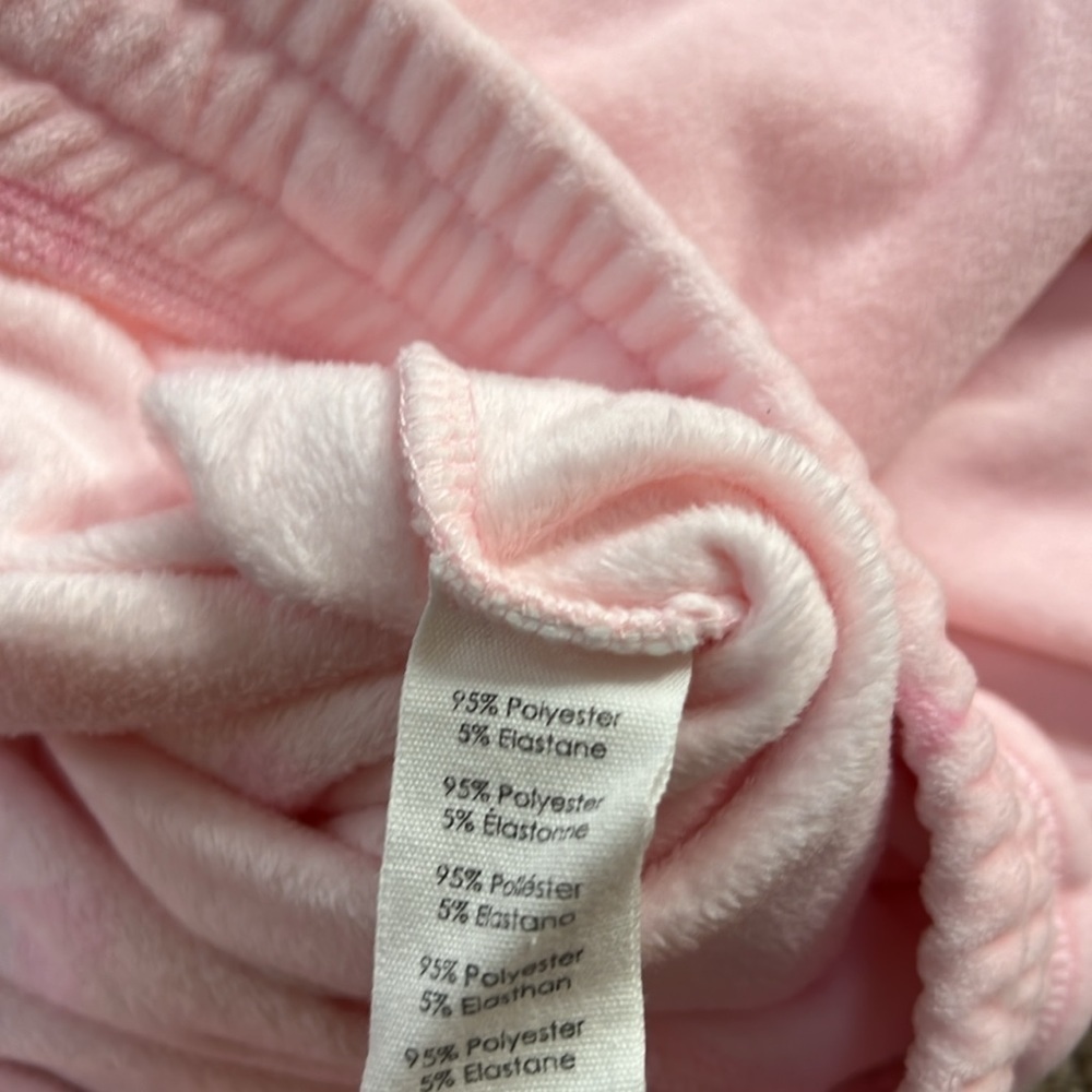 P.J.Salvage X Barbie collab large light pink heart velour jogger set. - Picture 13 of 16